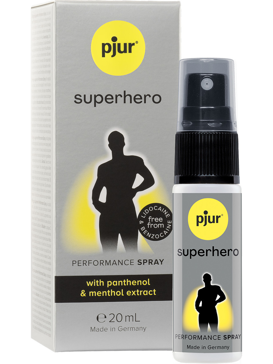 Pjur Superhero: Fördröjningsspray, 20 ml | Glidmedel | Intimast