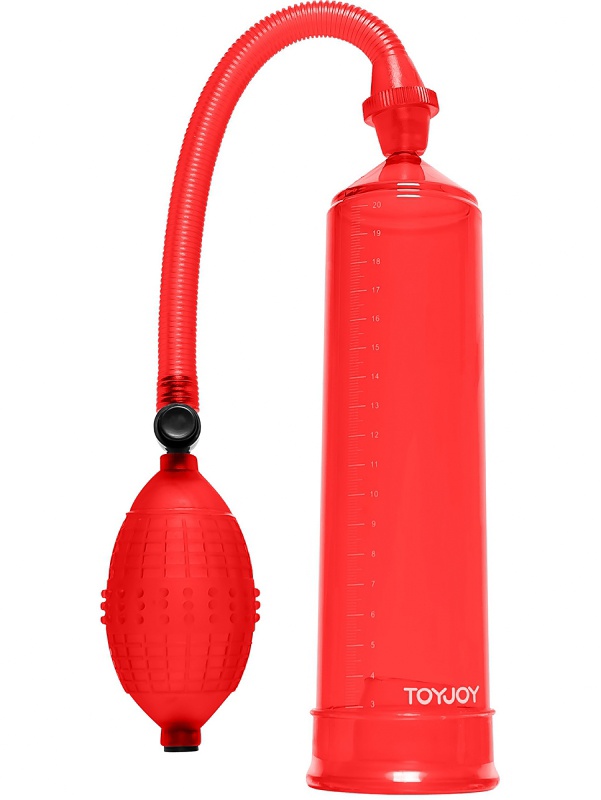 Toy Joy: Power Pump, röd/transparent | Realistiska Vaginor | Intimast