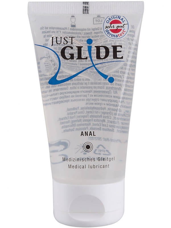 Just Glide Anal: Vattenbaserat Glidmedel, 50 ml | Stavar & dildos | Intimast