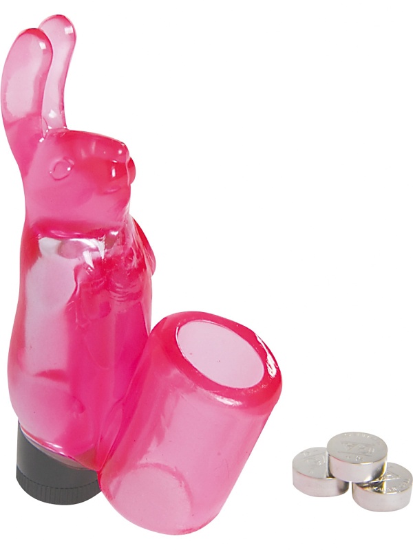 SevenCreations: Rabbit Fingervibrator, rosa | Analleksaker | Intimast