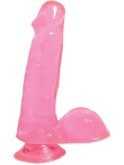 Pipedream Basix: Dildo med Sugkopp, 15 cm, rosa
