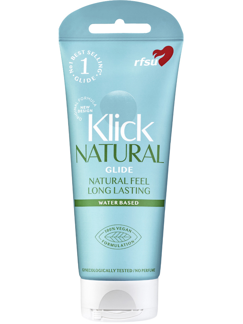 RFSU Klick Natural Glide: Vattenbaserat Glidmedel, 100 ml | Klämmor | Intimast