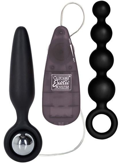 California Exotic: Booty Call Vibro Kit, svart | Penisöverdrag | Intimast