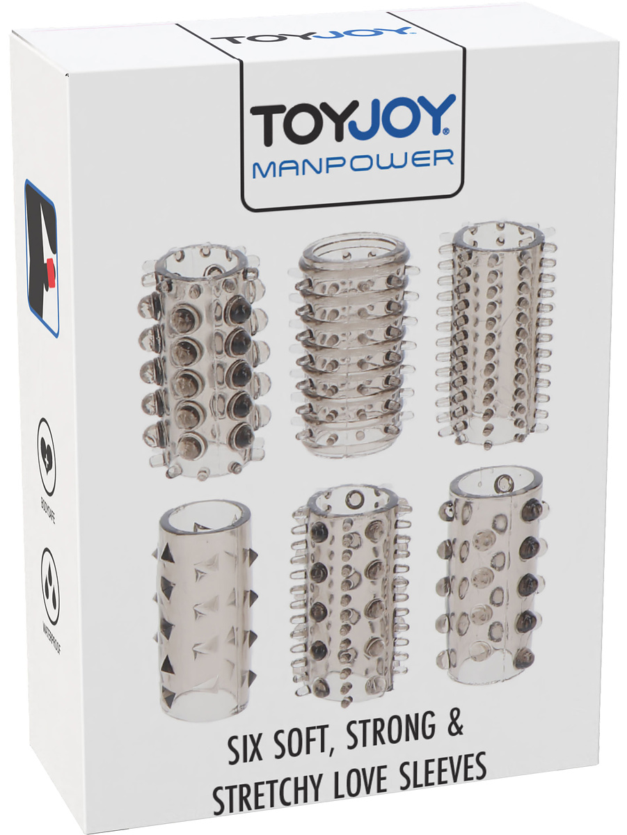 Toy Joy: Power Penis Sleeve Set, svart