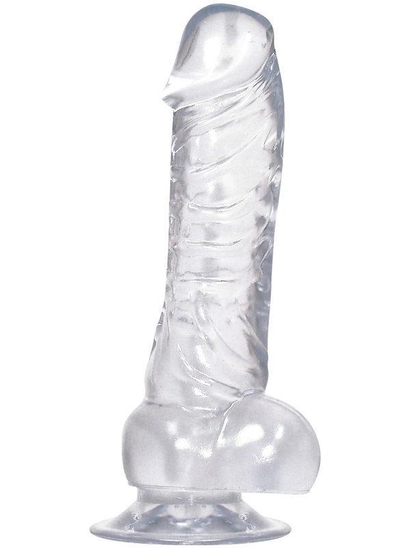 Crystal Clear: Dong med Sugkopp, 18 cm | Vagina | Intimast