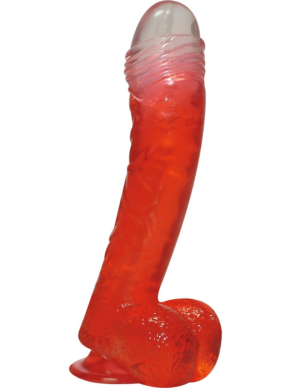 Jolly Buttcock: Dildo med Sugkopp, röd | Piskor & Paddlar | Intimast