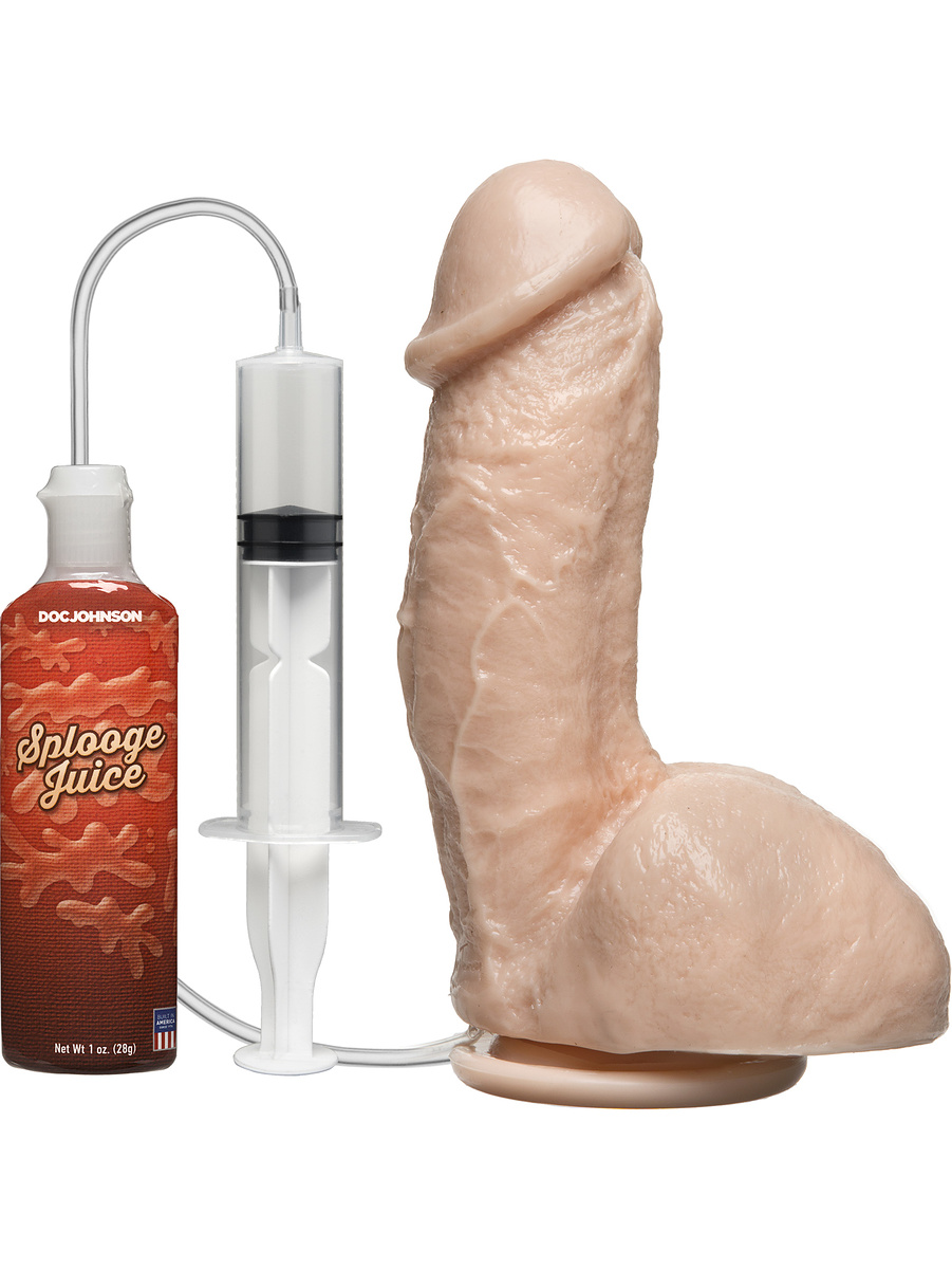 Doc Johnson: Squirting Realistic Cock, 19 cm, ljus | Onanileksaker | Intimast