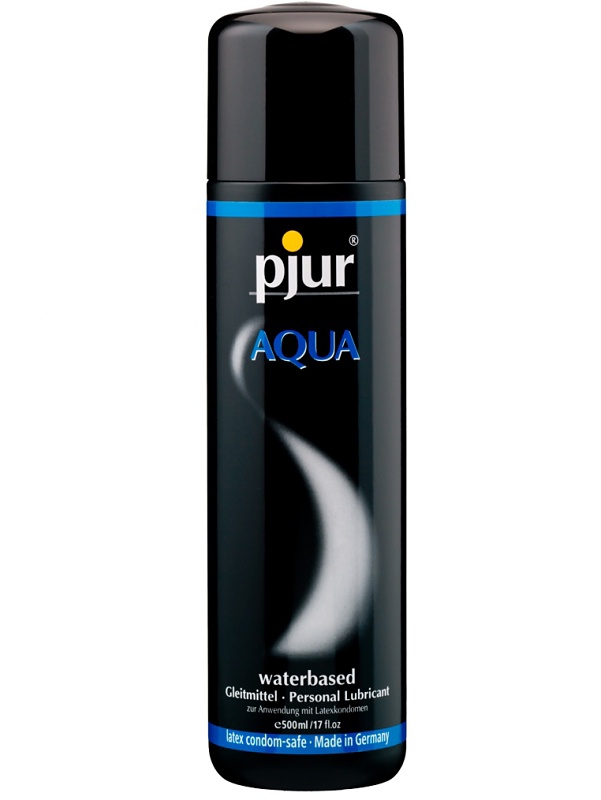 Pjur Aqua: Vattenbaserat Glidmedel, 500 ml | Elektrosex | Intimast