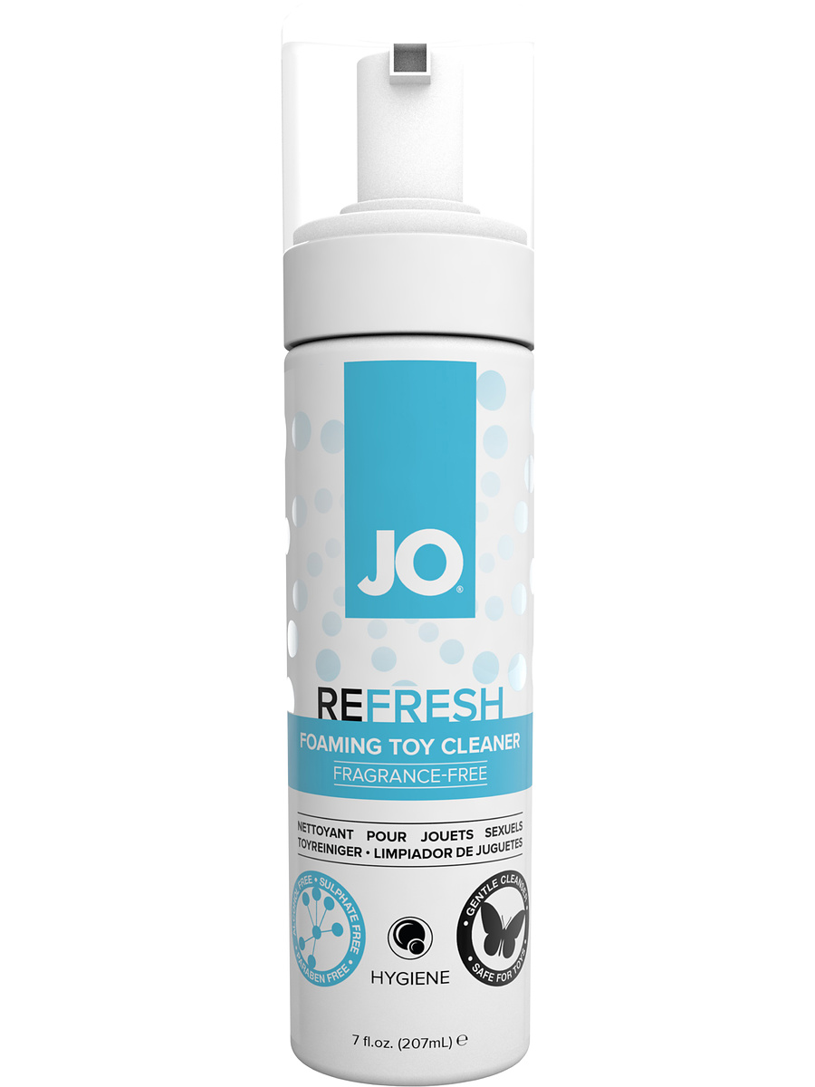 System JO: Refresh, Foaming Toy Cleaner, 207 ml | Stay-ups & Höfthållare | Intimast