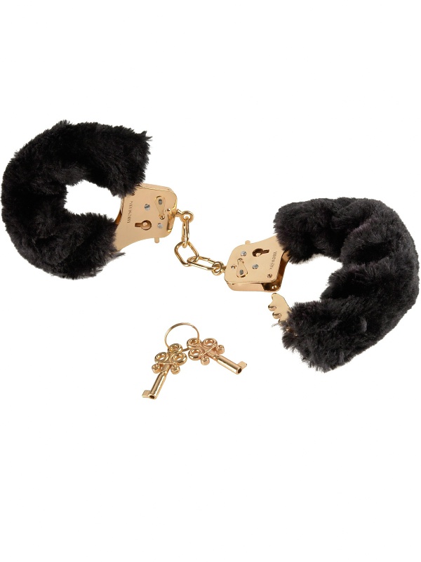 Pipedream Fetish Fantasy: Deluxe Furry Cuffs, gold