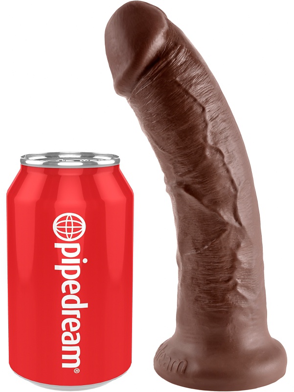 King Cock: Realistic Dildo, 20 cm, mörk | Bodies / Teddies | Intimast