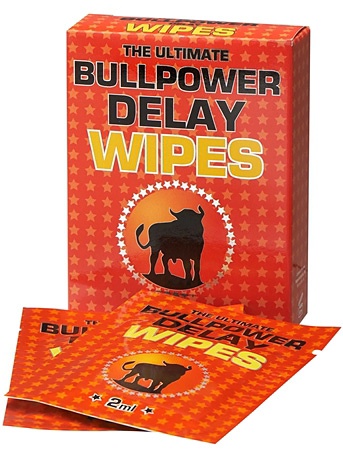 Cobeco: The Ultimate Bullpower, Delay Wipes, 6x2 ml | Trosor & Strings | Intimast