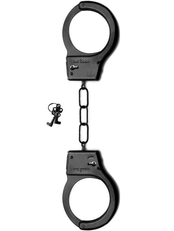 Shots Toys: Metal Handcuffs, svart | Analpluggar | Intimast
