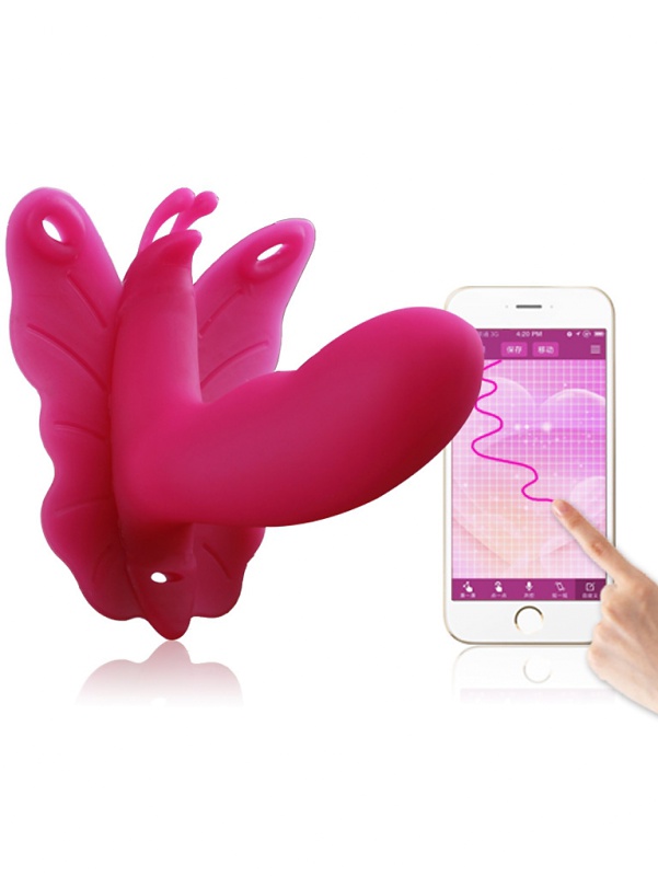 Realov: Lydia I, Smart Butterfly Vibe, rosa | Analpluggar | Intimast