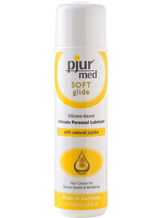 Pjur Med: Soft Glide, Natural Jojoba, Silikonbaserat Glidmedel, 100 ml