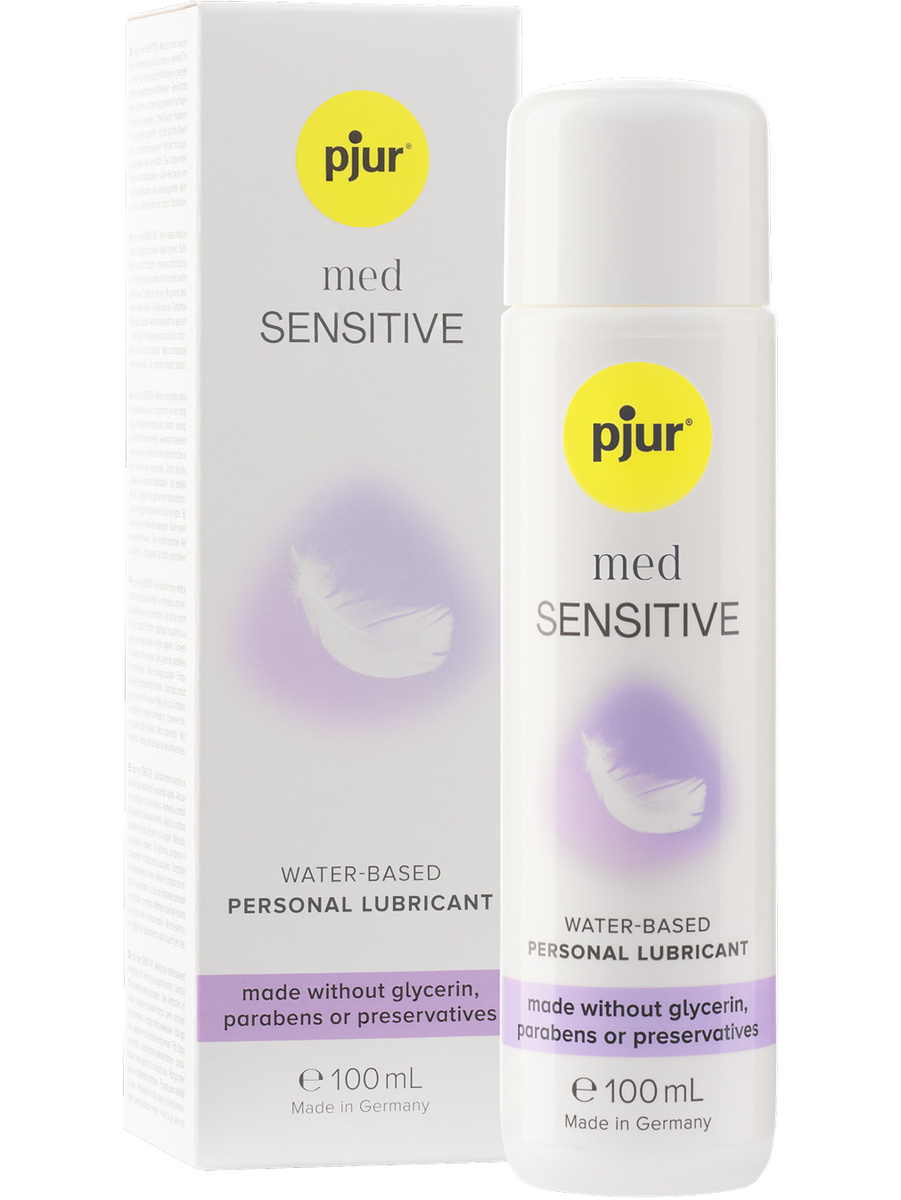 Pjur Med: Sensitive Glide, Vattenbaserat Glidmedel, 100 ml | Vinyl-Lakan | Intimast