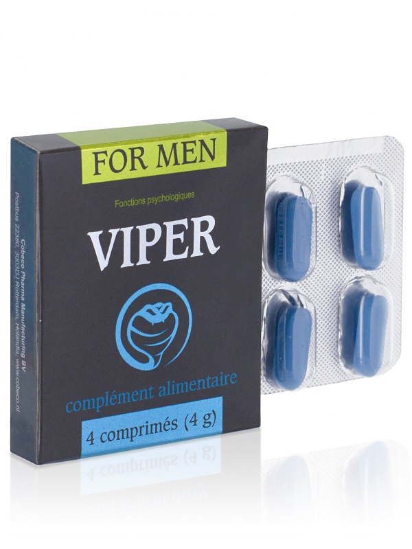 Cobeco: Viper for Men, 4 tabletter Cobeco: Viper for Men, 4 tabletter
