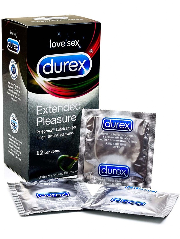 Durex Extended Pleasure: Kondomer, 12-pack