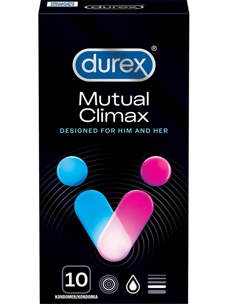 Durex Mutual Climax: Kondomer, 10-pack | Starkare Erektion | Intimast