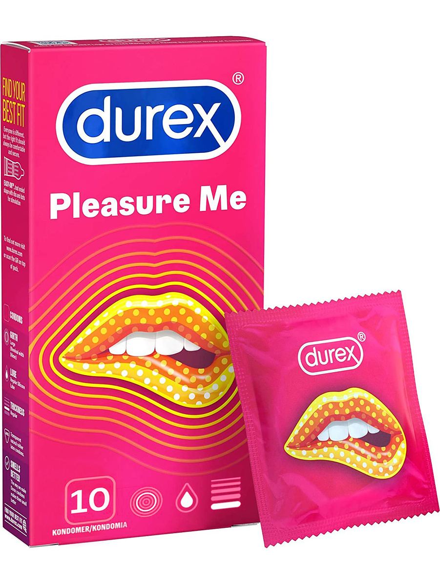 Durex Pleasure Me: Kondomer, 10-pack | Starkare Erektion | Intimast