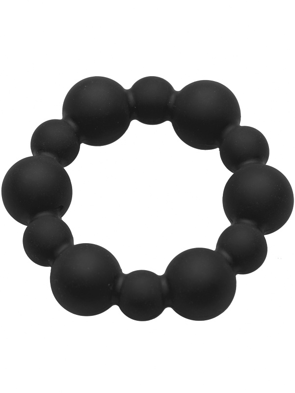 XR Master Series: Shadow, Silicone Beaded Cockring