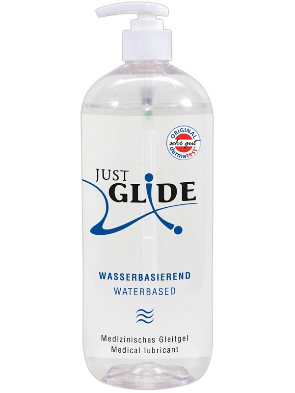 Just Glide: Vattenbaserat Glidmedel, 1000 ml | Onanileksaker | Intimast