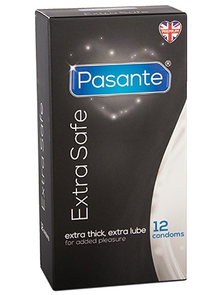 Pasante Extra Safe: Kondomer, 12-pack | Stimulerande medel | Intimast