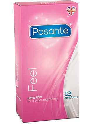 Pasante Feel: Kondomer, 12-pack | Starkare Erektion | Intimast