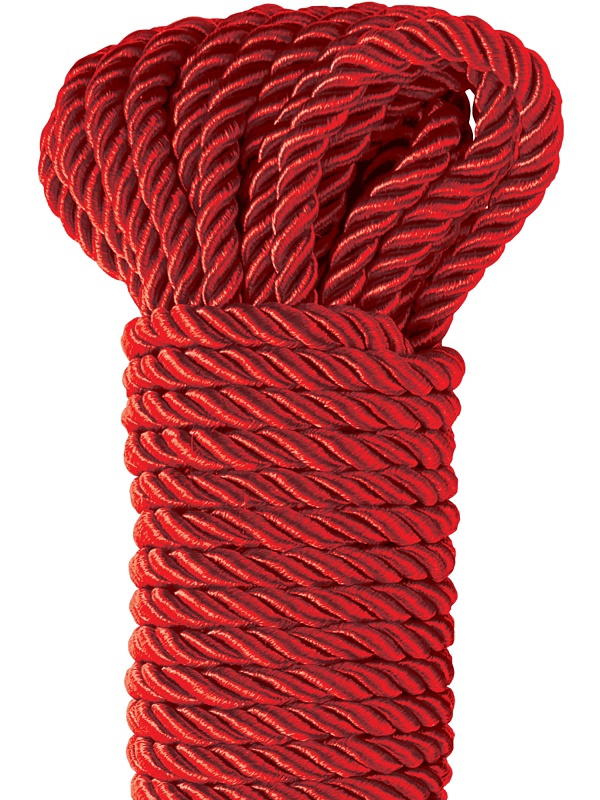 Pipedream Fetish Fantasy: Deluxe Silky Rope, röd, 9.75m
