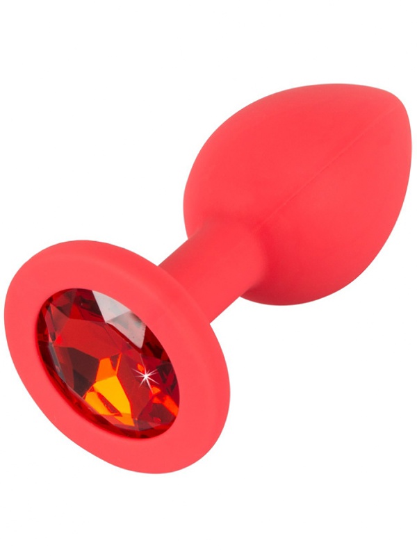 You2Toys: Colorful Joy, Jewel Plug, röd, small | Klitorisvibrator | Intimast