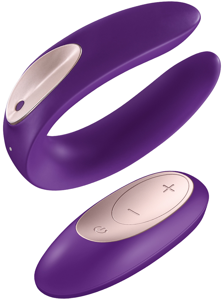 Satisfyer: Double Plus Remote, Partner Vibrator | Kyskhetsburar | Intimast