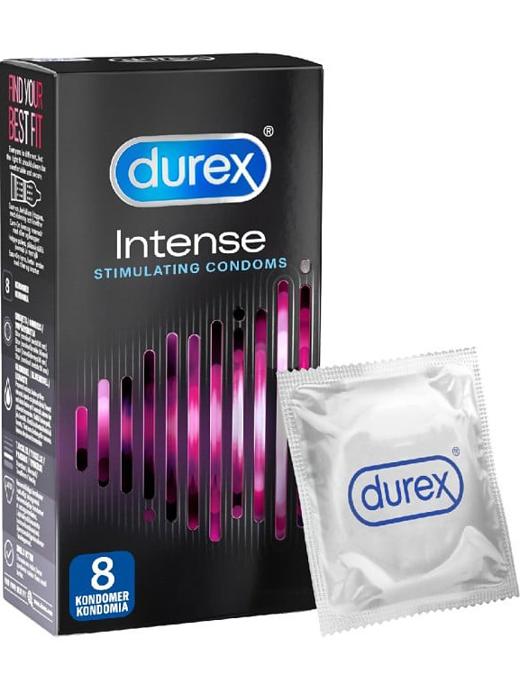 Durex: Intense, Orgasmic Condoms, 8-pack | Stavar & dildos | Intimast