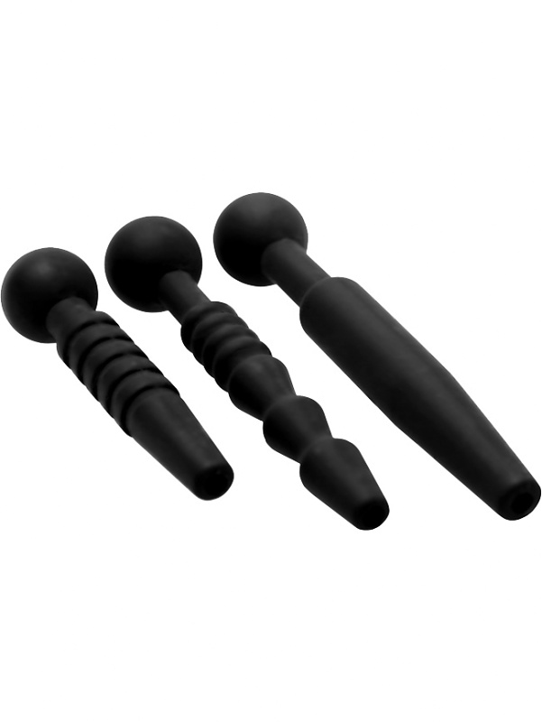 XR Master Series: Dark Rods, 3 Piece Penis Plug Set