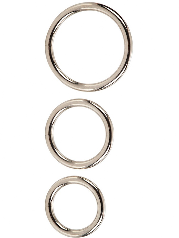 California Exotic: Silver Ring Set, 3-pack | Glidmedel & Gel | Intimast