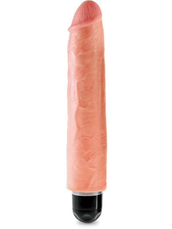 King Cock: Vibrating Stiffy, 30 cm, ljus | Presenttips | Intimast