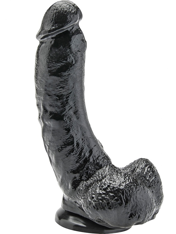 Toy Joy: Get Real Dildo, 21 cm, svart | Realistiska Vaginor | Intimast