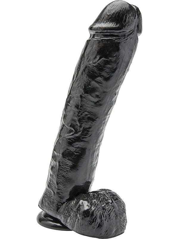Toy Joy: Get Real Dildo, 28 cm, svart | Underkläder | Intimast