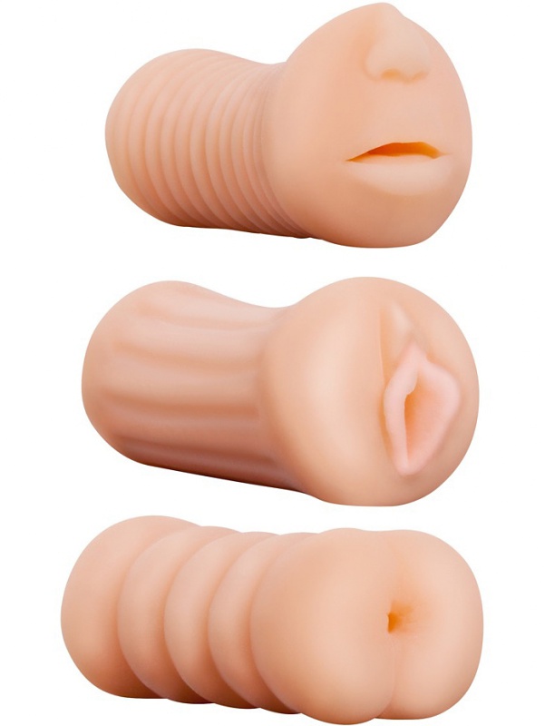 Nanma: XXX To-Go, 3 in 1 Masturbator | Realistiska Vaginor | Intimast