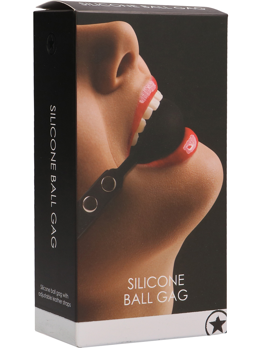 Ouch!: Silicone Ball Gag, svart | Klitorisvibrator | Intimast