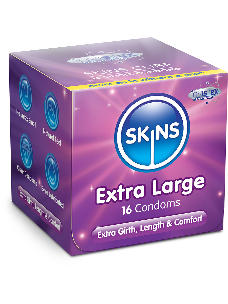 Skins Extra Large: Cube, 16-pack