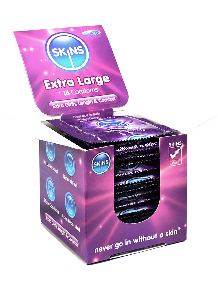 Skins Extra Large: Cube, 16-pack.