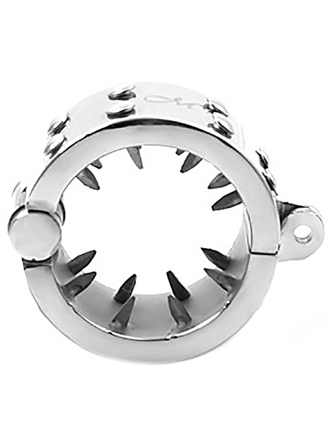 Triune: Kalis Teeth, Spiked Chastity Device, Stainless Steel, Large