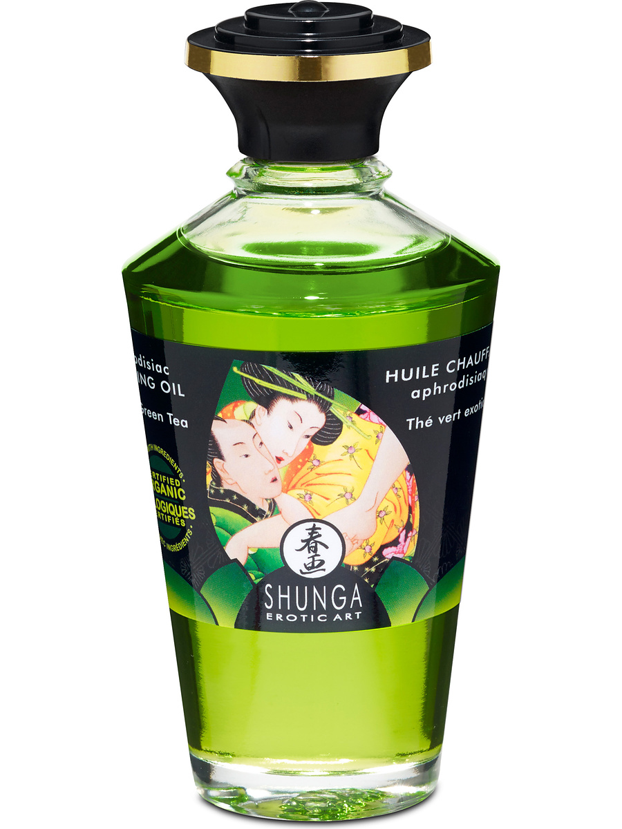 Shunga: Aphrodisiac Warming Oil, Exotic Green Tea, 100 ml