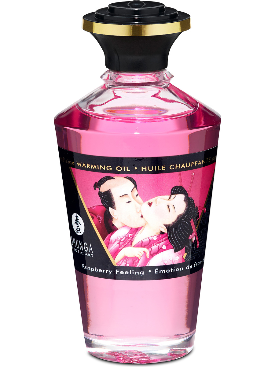 Shunga: Aphrodisiac Warming Oil, Raspberry Feeling, 100 ml