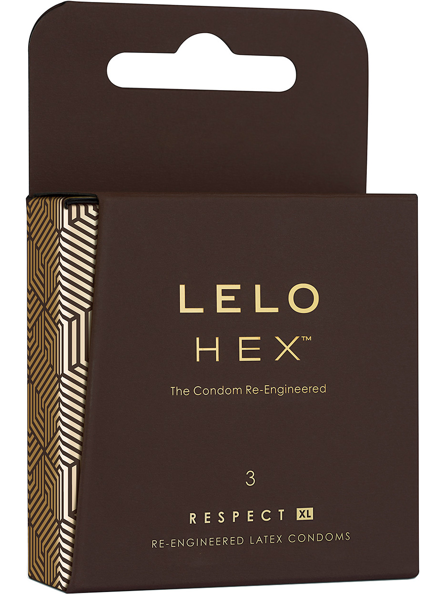 LELO: HEX Respect XL, Kondomer, 3-pack