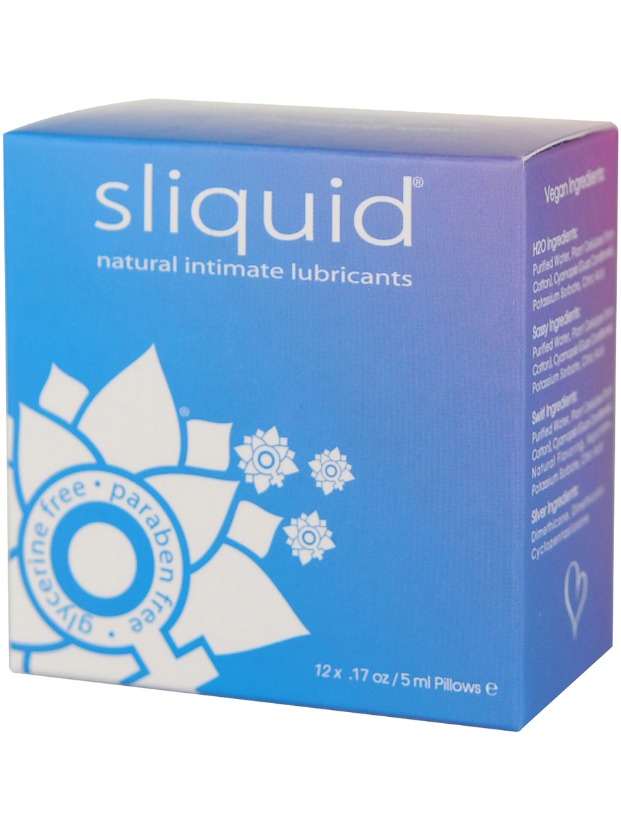 Sliquid: Natural, Lube Cube, 12 x 5 ml