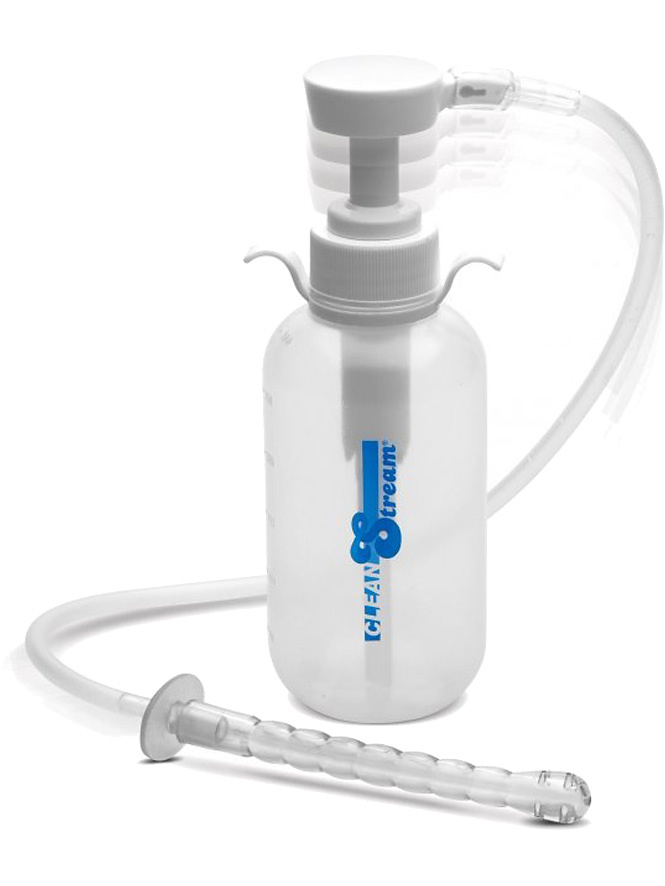 CleanStream: Pump Action Enema Bottle with Nozzle