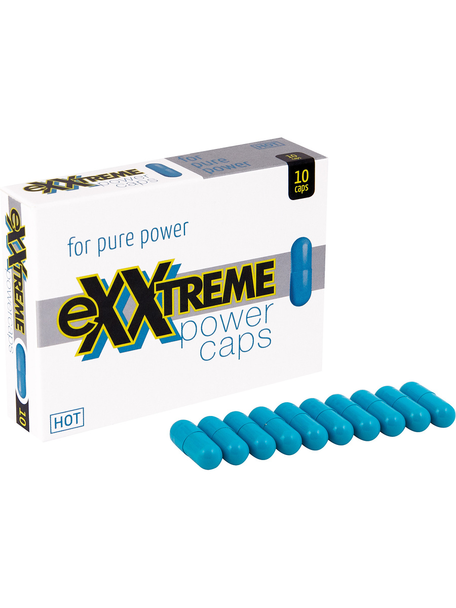 Hot: Exxtreme Man, Power Caps, 10 kapslar | Stavar & dildos | Intimast