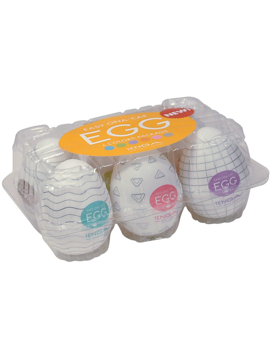 Tenga: Easy Beat Egg, 6 Colors Package, 6-pack
