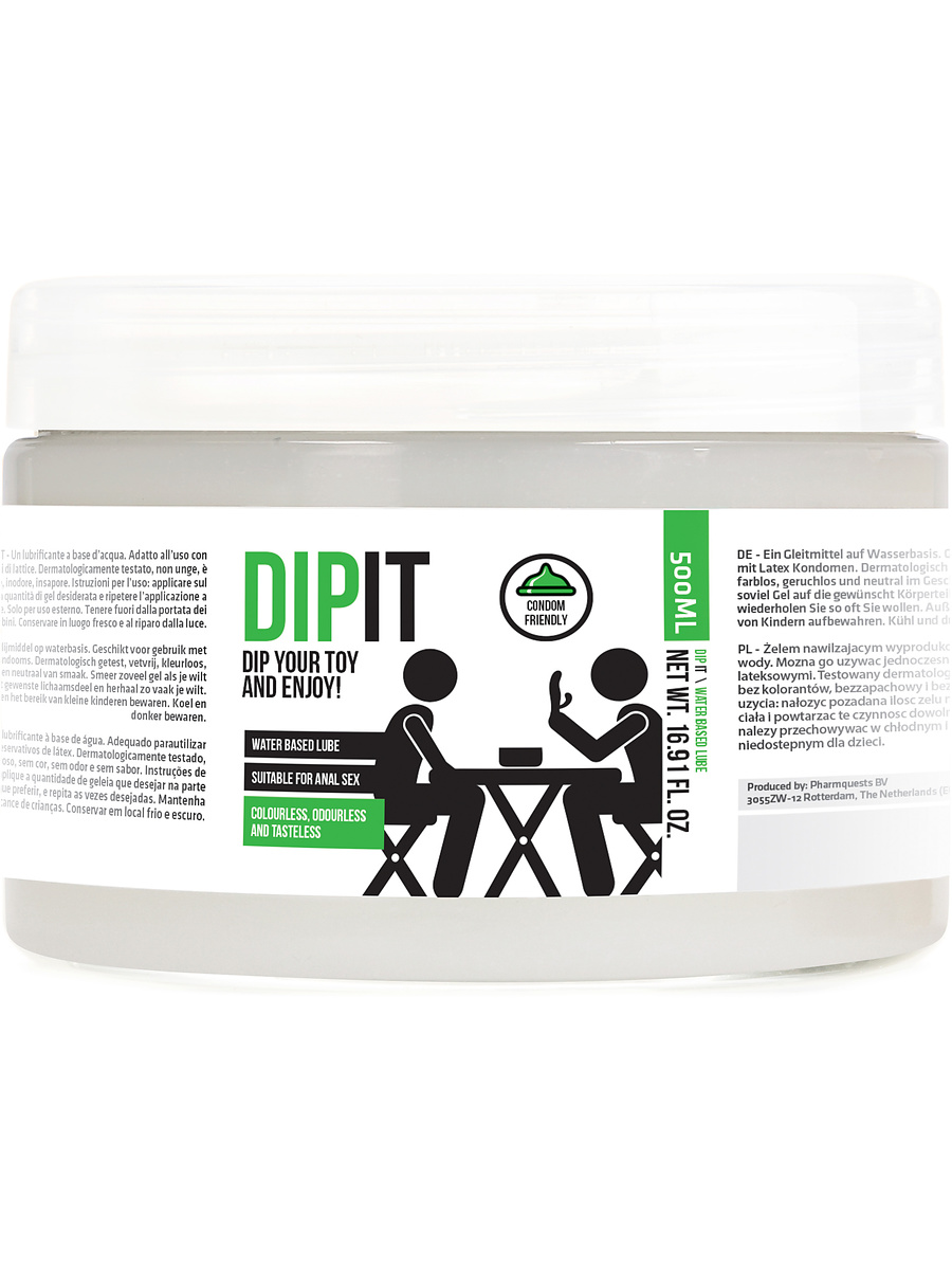 PharmQuests: Dip It, Water Based Lube, 500 ml